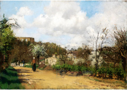 VCP-455 Camille Pissarro - Pohled na Louveciennes