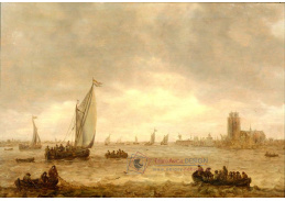 SO IX 267 Jan van Goyen - Ústí Meuse v Dordrechtu