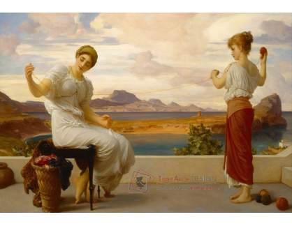 SO IX 493 Frederic Leighton - Navíjení příze