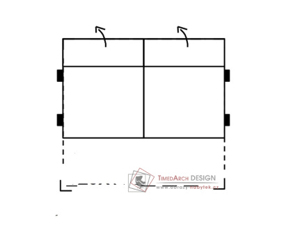 SELECT, segment 3-sedák bez boků 141cm rozkládací, látky A1