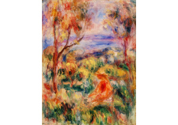 D-6898 Pierre-Auguste Renoir - Sedící žena s mořem v dálce