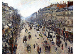 VCP-318 Camille Pissarro - Bulvár Montmartre ráno v oblačném počasí