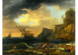 SO XVI-416 Claude-Joseph Vernet - Ztroskotání na pobřeží Středozemního moře