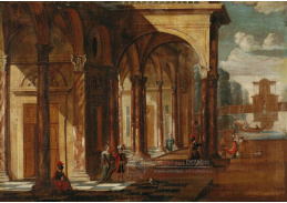 DDSO-5080 Jacob Ferdinand Saeys - Architektonické capriccio s postavami