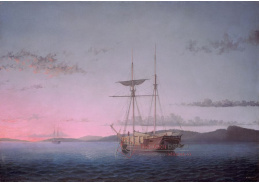 D-6461 Fitz Hugh Lane - Škuner večer v Penobscot Bay