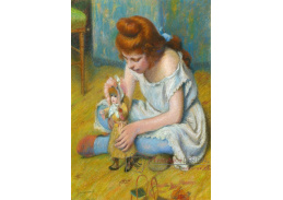 SO XVII-39 Federico Zandomeneghi - Dívka hrající si s panenkou