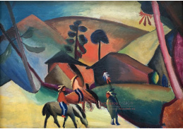 A-6127 August Macke - Indiáni na koních