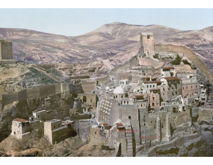 Fotochrom VF 213 Klášter Mar Saba, Palestina