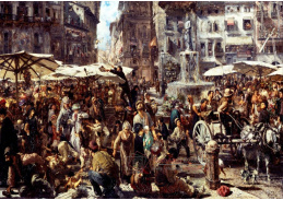 DDSO-3073 Adolph von Menzel - Piazza Erbe ve Veroně