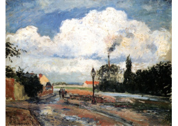 VCP-367 Camille Pissarro - Po dešti v doku Pontoise