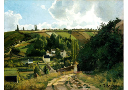 VCP-371 Camille Pissarro - Pohled na Jalais Hill v Pontoise