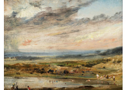 A-1769 John Constable - Hampstead Heath s koupajícími se lidmi