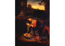 VSO1394 Antonio da Correggio - Madonna uctívající dítě