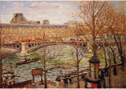 VCP-266 Camille Pissarro - Pont Corneille v Rouen, odpoledne