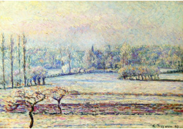 VCP-287 Camille Pissarro - Pohled na Bazincourt, zimní ráno