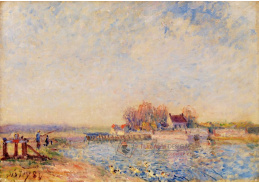 D-6983 Alfred Sisley - Kanál v Saint Mammes