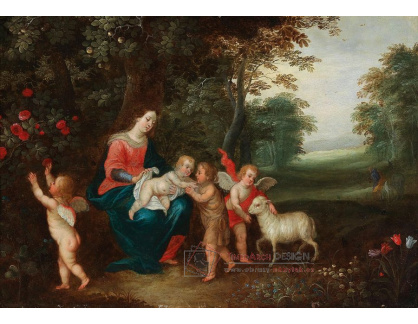 DDSO-1680 Jan Brueghel a Pieter van Avont - Madonna s dítětem a Janem Křtitelem