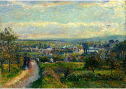 VCP-456 Camille Pissarro - Pohled na Saint Ouen Aumone