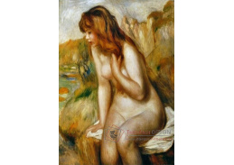 VR14-107 Pierre-Auguste Renoir - Koupající se dívka sedící na skále