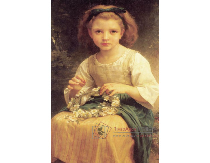 R15-12 Adolph William Bouguereau - Dívka splétající věneček