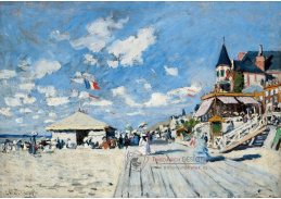 A-336 Claude Monet - Promenádě na pláži v Trouville