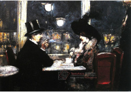 VN-181 Lesser Ury - V Café Bauer