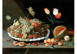 SO XIV-448 Jan van Kessel - Zátiší s ovocem a tulipány