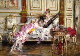 KO I-320 Giovanni Boldini - Žena hrající na lyru a posluchačka