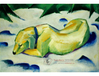 SO XIV-438 Franz Marc - Pes ležící ve sněhu