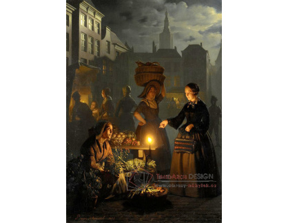 KO V-156 Petrus van Schendel - Zelný trh za svitu měsíce