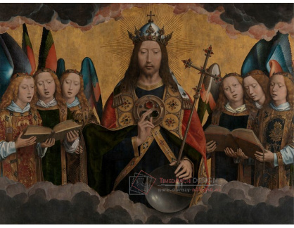 A-6929 Hans Memling - Bůh se zpívajícími anděly