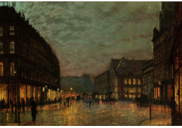 SO IX 333 John Atkinson Grimshaw - Leeds ve světle lamp