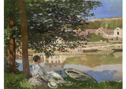 D-8123 Claude Monet - Na břehu Seiny v Bennecourt