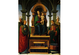 VSO168 Pietro Perugino - Panna Marie s dítětem a světci