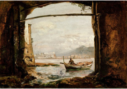 SO XIV-356 Johan Christian Dahl - Pohled z jeskyně poblíž Posillipo