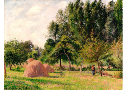 VCP-395 Camille Pissarro - Stohy sena ráno v Eragny