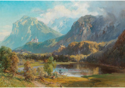 D-8770 Edward Theodor Compton - Pohled na Neuschwanstein