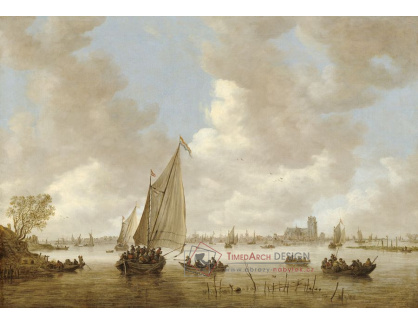 D-7326 Jan van Goyen - Pohled na Dordrecht ze severu