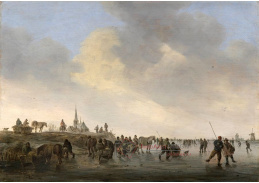 A-2269 Jan van Goyen - Bruslení na Merwede u Dordrechtu