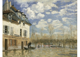 SO XI-3 Alfred Sisley - Loď při potopě v Port Marly