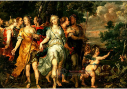 A-2263 Jan Thomas van Yperen - Diana a její nymfy odcházejíci na lov