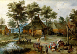 BRG-131 Jan Brueghel a Joos de Momper - Vesnická scéna