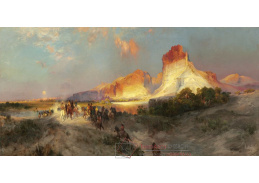 A-2612 Thomas Moran - Green River Cliffs ve Wyomingu