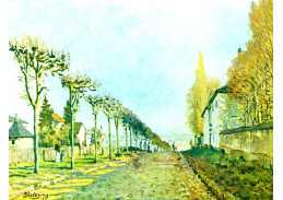 VANG5 Alfred Sisley - Silnice v Maschine do Louveciennes