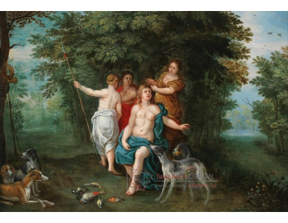 A-5412 Jan Brueghel a Frans Wouters - Diana a její nymfy po lovu