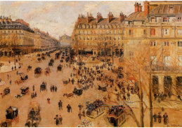 VCP-193 Camille Pissarro - Place du Theatre Francais za slunešního světla