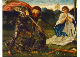 SO XI-387 Edward Burne-Jones - Svatý Jiří zabíjející draka