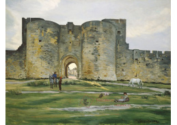 A-3456 Frédéric Bazille - Královnina brána v Aigues-Mortes