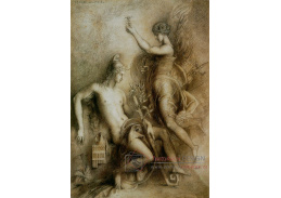 VF292 Gustave Moreau - Hesiod a múza