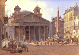 VALT 21 Jacob Alt - Pantheon a Piazza della Rotonda v Římě